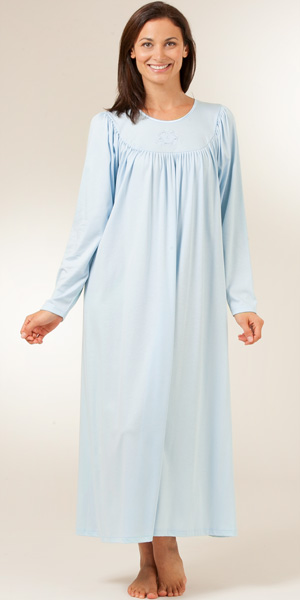 long sleeve henley nightgown