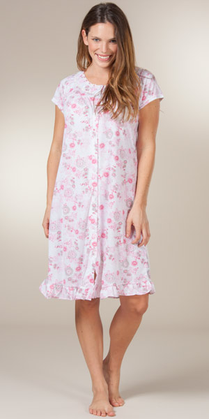 nightgown button down front