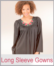 thermal long sleeve nightgowns