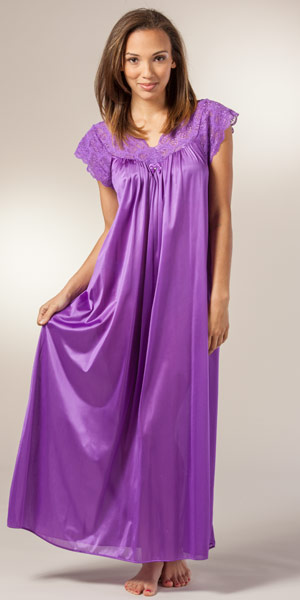 long purple nightgown