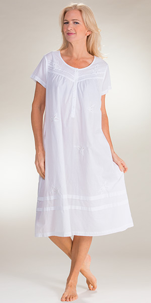 nightgown button down front